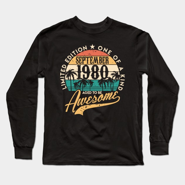 40th birthday gifts for men and women September 1980 gift 40 Long Sleeve T-Shirt by CheesyB